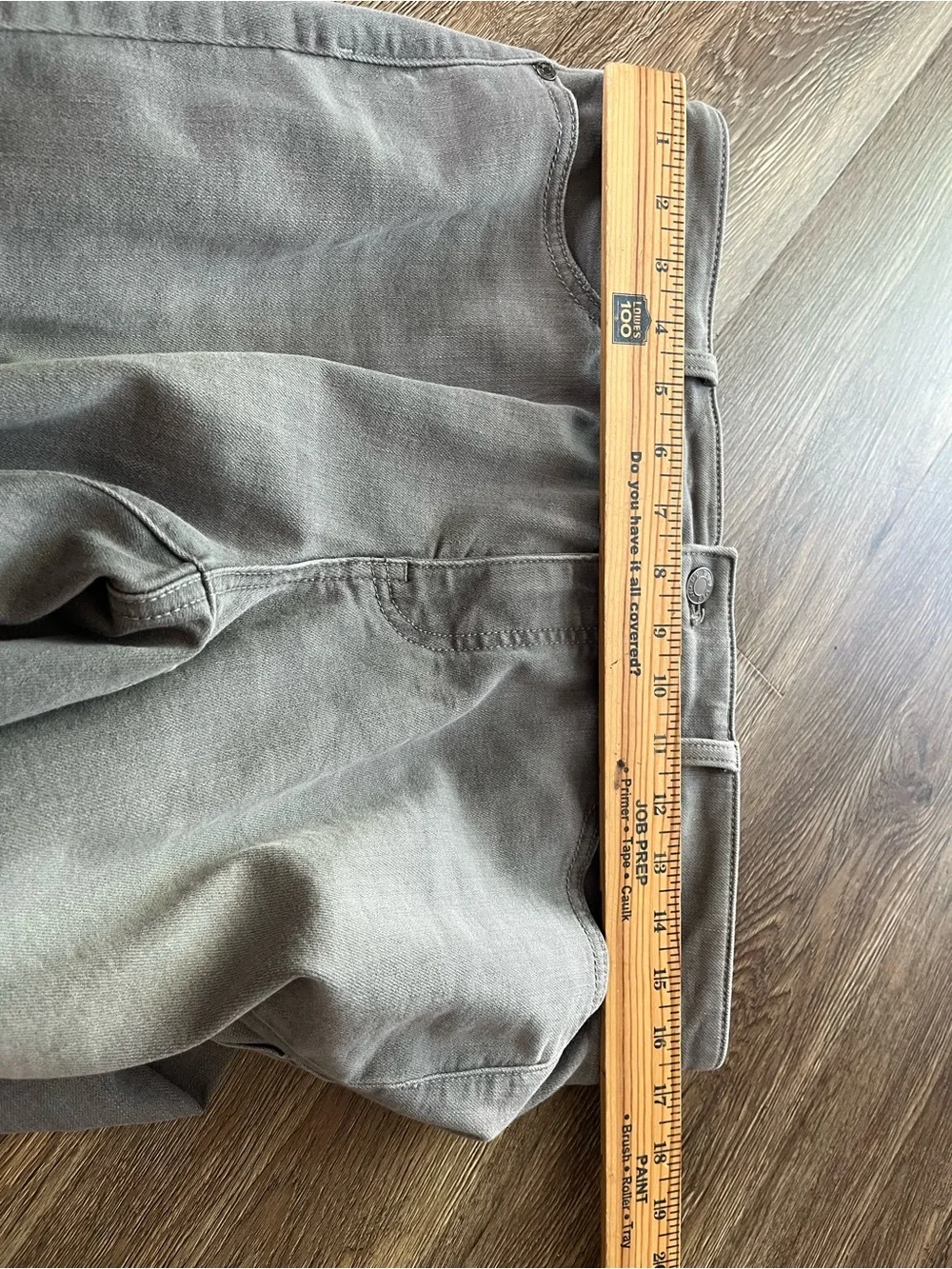 Talbots women size 10 Light Gray Slim-Straight Jeans